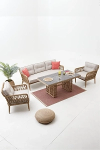 MALDİV BAHÇE BALKON OTURMA GRUBU (3+1+1+MASA)